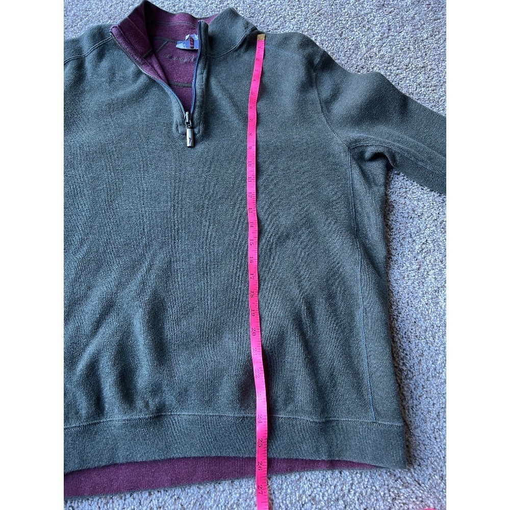 Tommy Bahama crew neck khaki sweater pullover men size L - Picture 3 of 9